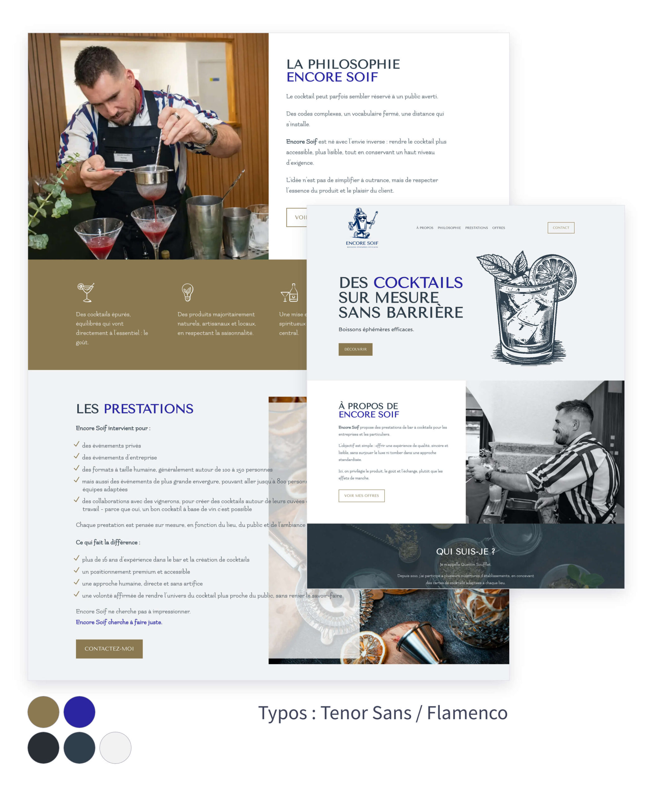 Création d'un site internet vitrine WordPress pour Encore Soif