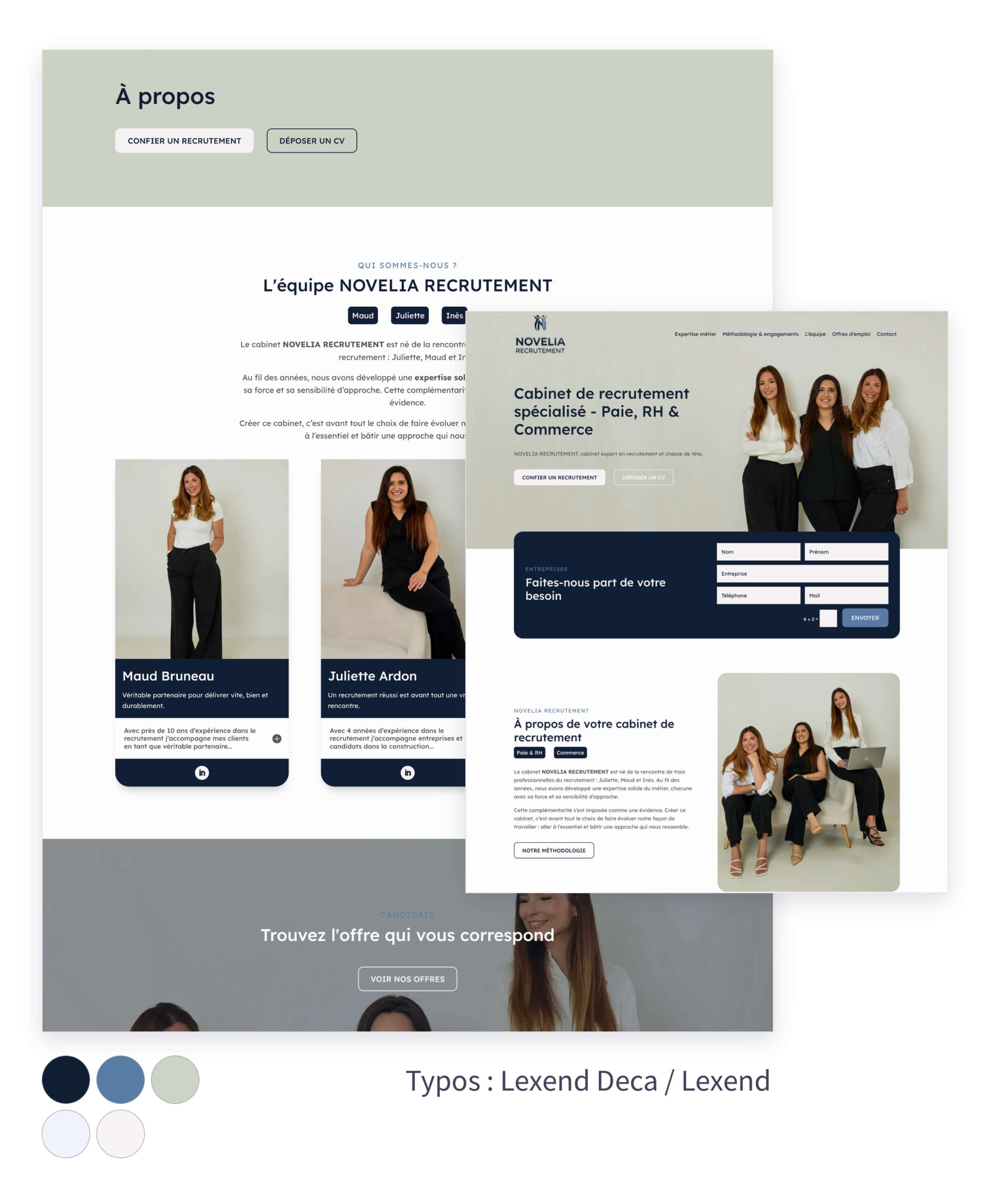 realisation-novelia-recrutement-creation-site-internet-wordpress Création d'un site internet vitrine WordPress pour ITAK IT