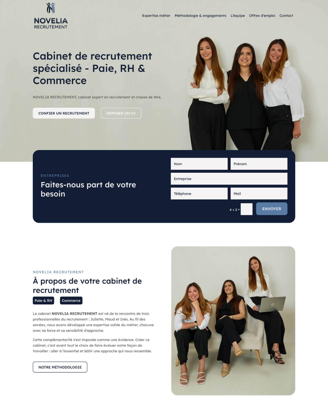 Dernière création web design WordPress