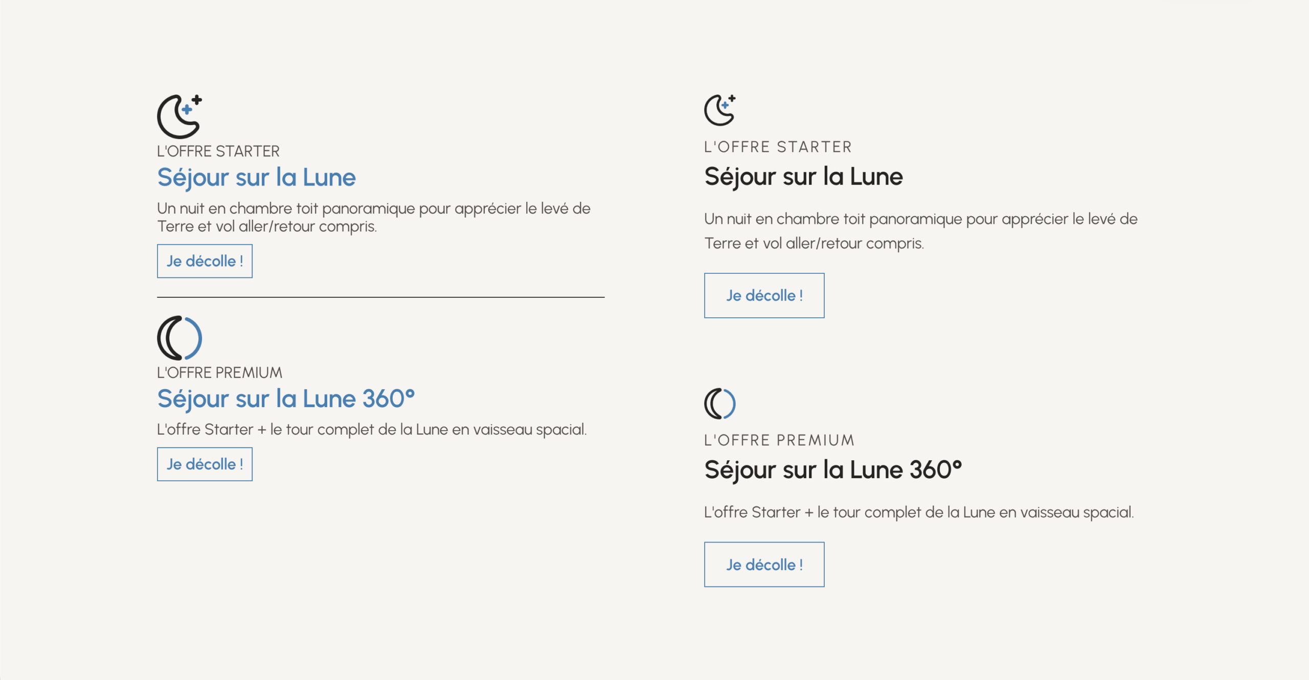 Espacement webdesign mobile